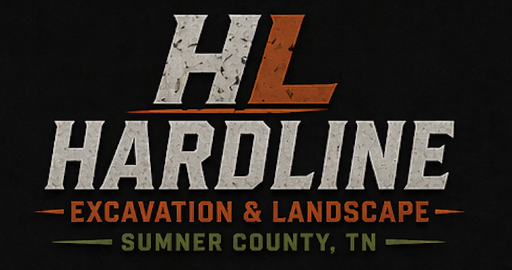 Hardline Excavation and Landscape menu logo